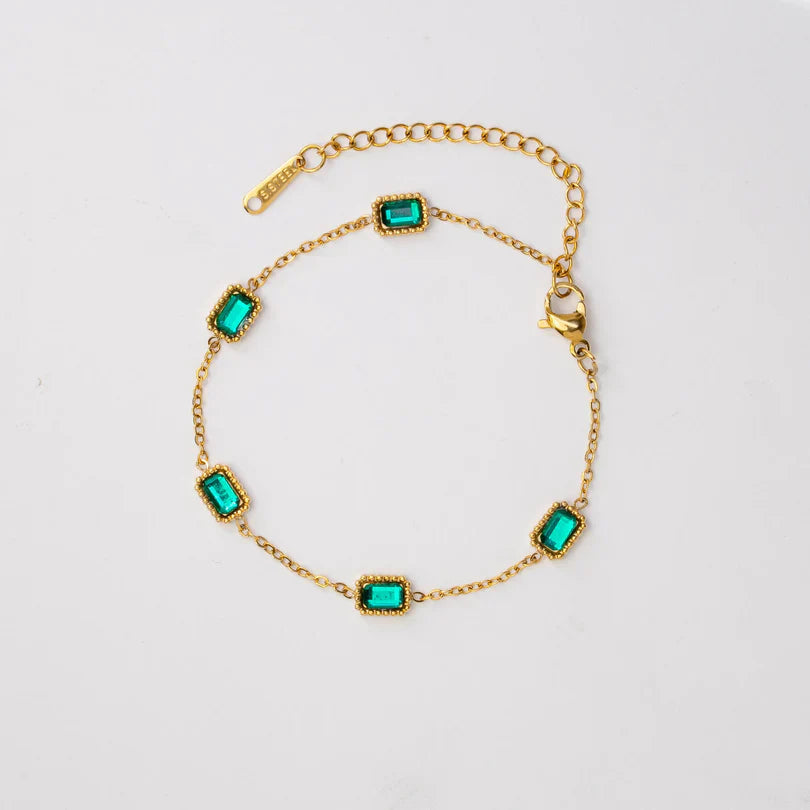 Trinity Emerald Bracelet