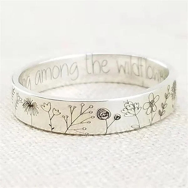 Floral Dandelion-Inspired Ring