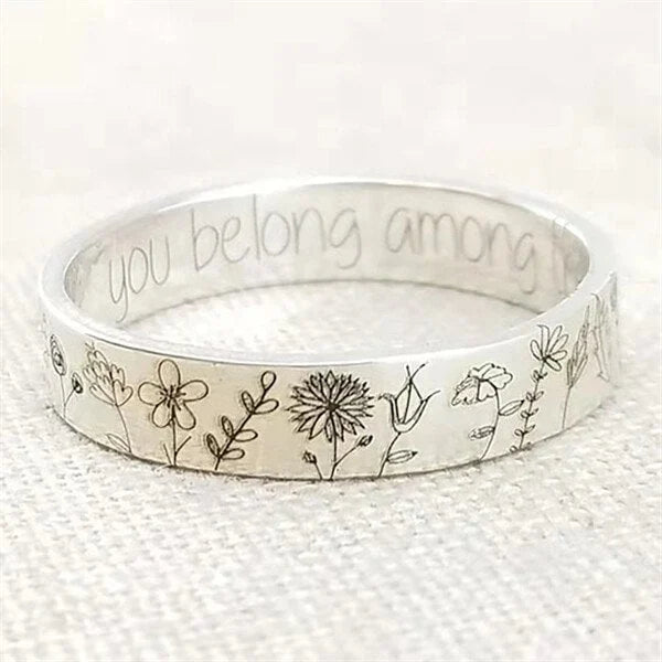 Floral Dandelion-Inspired Ring
