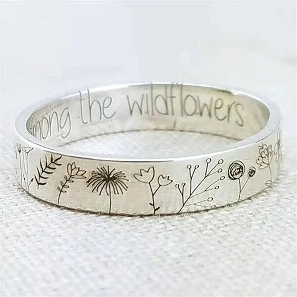 Floral Dandelion-Inspired Ring