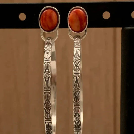 Bohemian Vintage Onyx Earrings