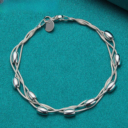 Layered Thin Chain Bracelet