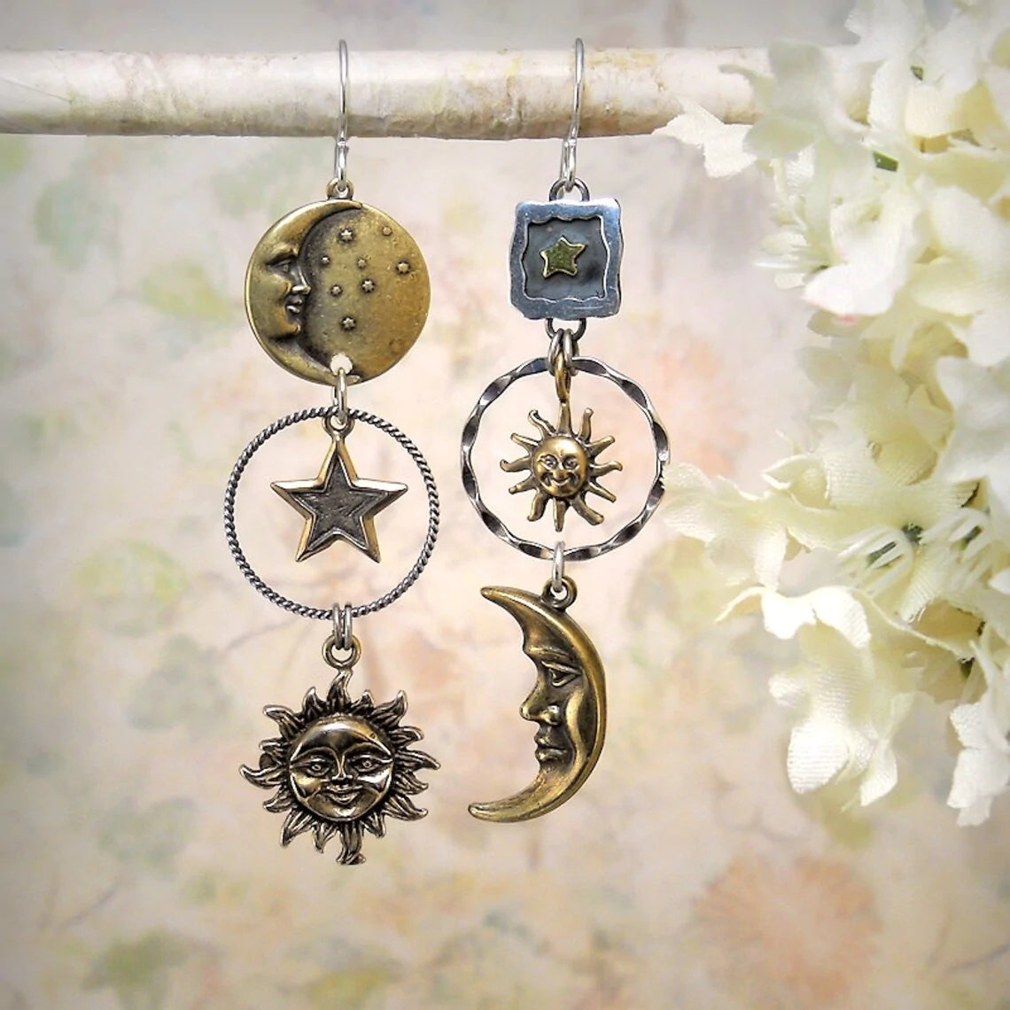Celestial Pendant Earrings