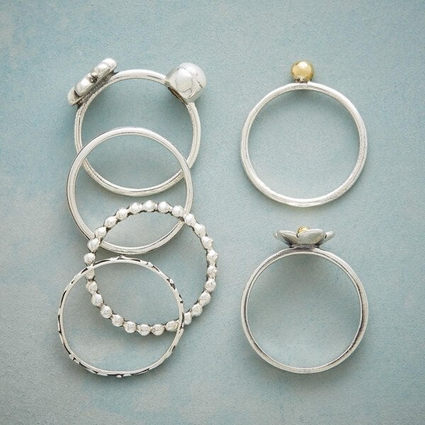 Floral Pearl Set Ring