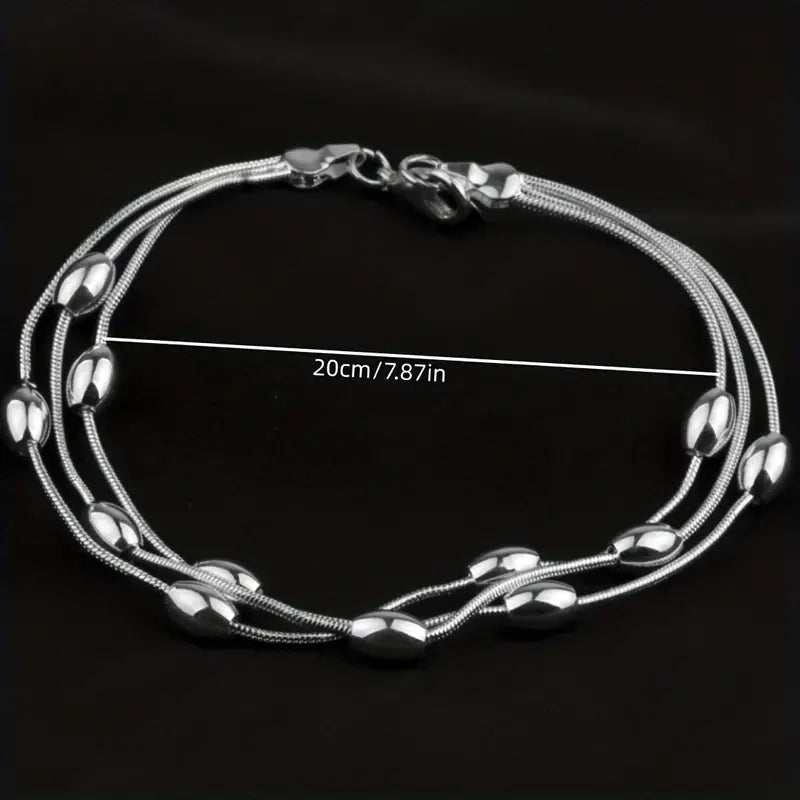 Layered Thin Chain Bracelet