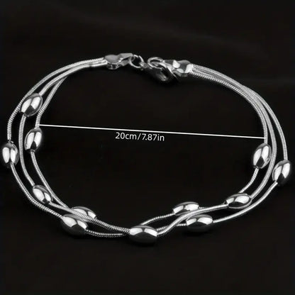 Layered Thin Chain Bracelet