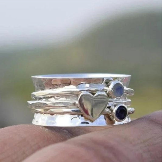Rotating Heart Shaped Ring