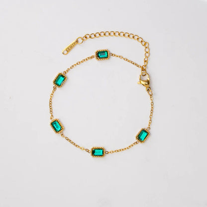 Trinity Emerald Bracelet