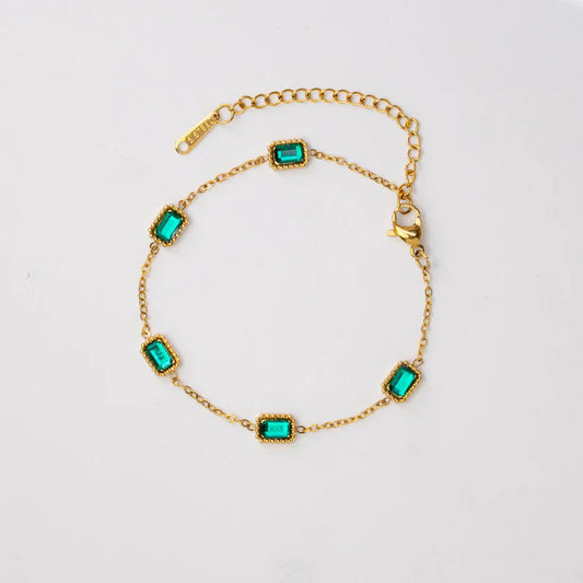 Trinity Emerald Bracelet
