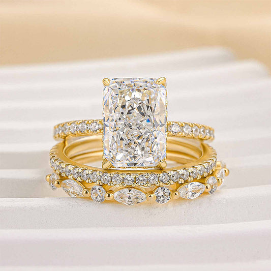 Three-Piece Wedding Ring Set