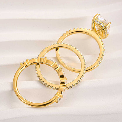 Three-Piece Wedding Ring Set