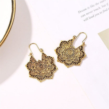 Floral Mandala Earrings