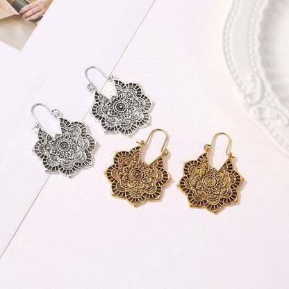 Floral Mandala Earrings