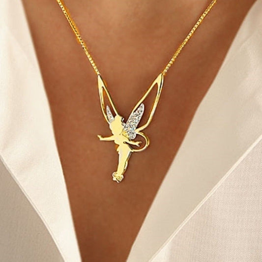 Enchanting Sterling Silver and Gold Necklace