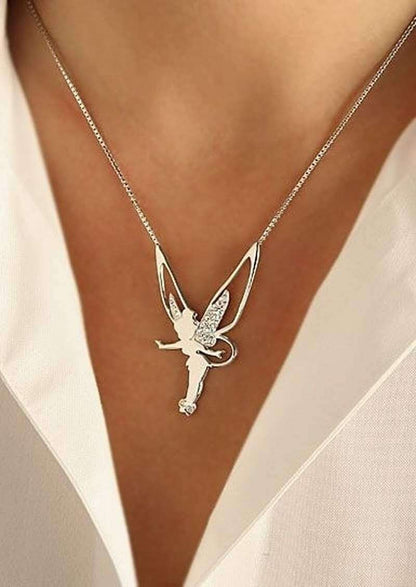 Enchanting Sterling Silver and Gold Necklace