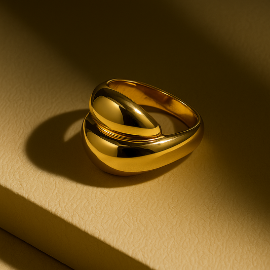 Thick Double Band Ring
