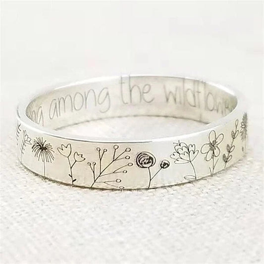 Floral Dandelion-Inspired Ring