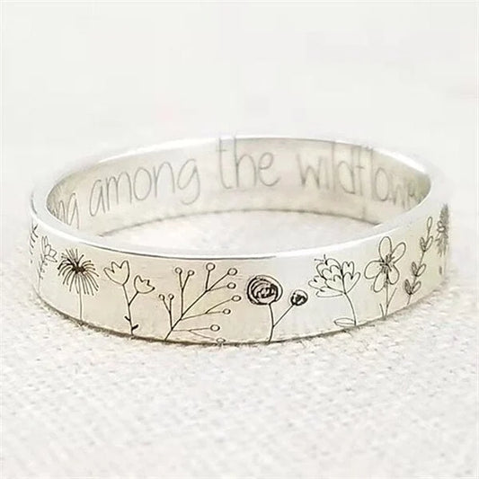 Floral Dandelion-Inspired Ring
