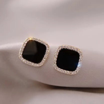 Modern Geometric Square Stud Earrings
