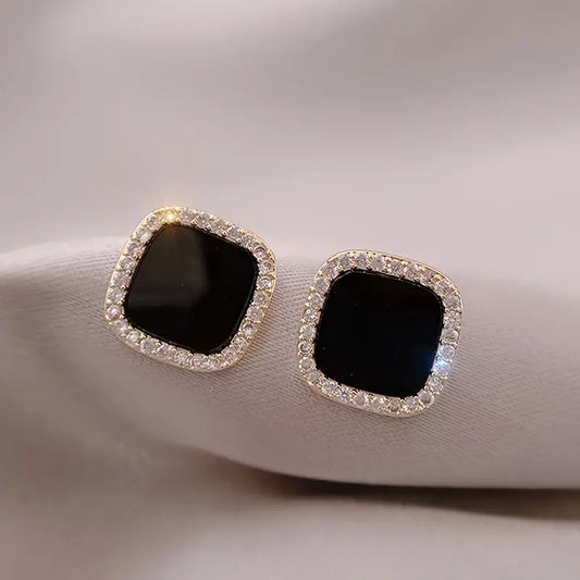 Modern Geometric Square Stud Earrings