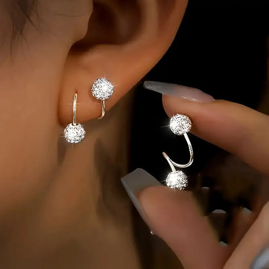 Elegant Spiral Stud Earrings