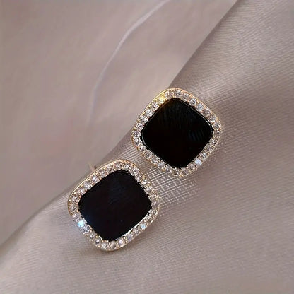 Modern Geometric Square Stud Earrings