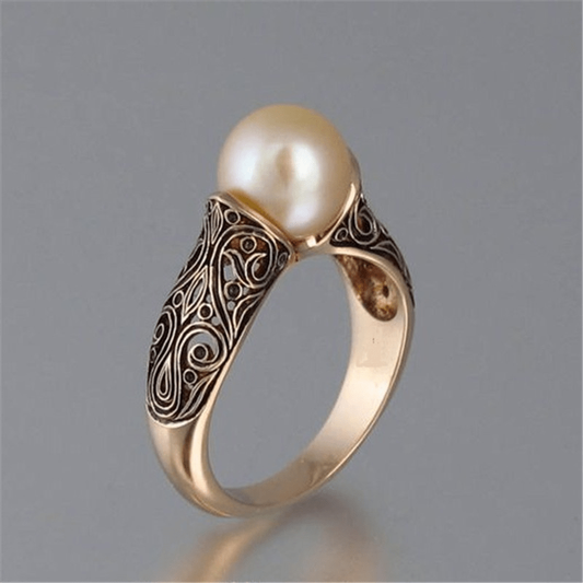 Classic Pearl and Gold Ring