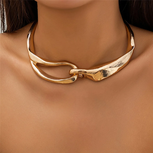Antique-Inspired Golden Necklace