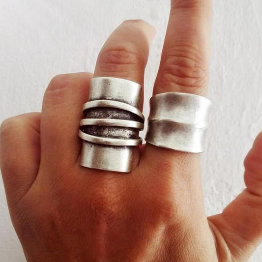 Retro Silver Ring Collection
