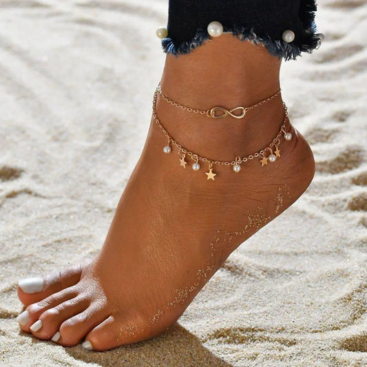 Endless Charm Bracelet with Earrings and Star Accents
