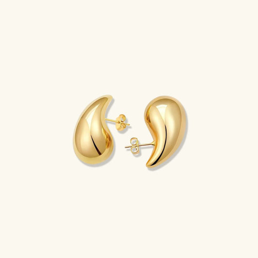 Teardrop Gold Earrings