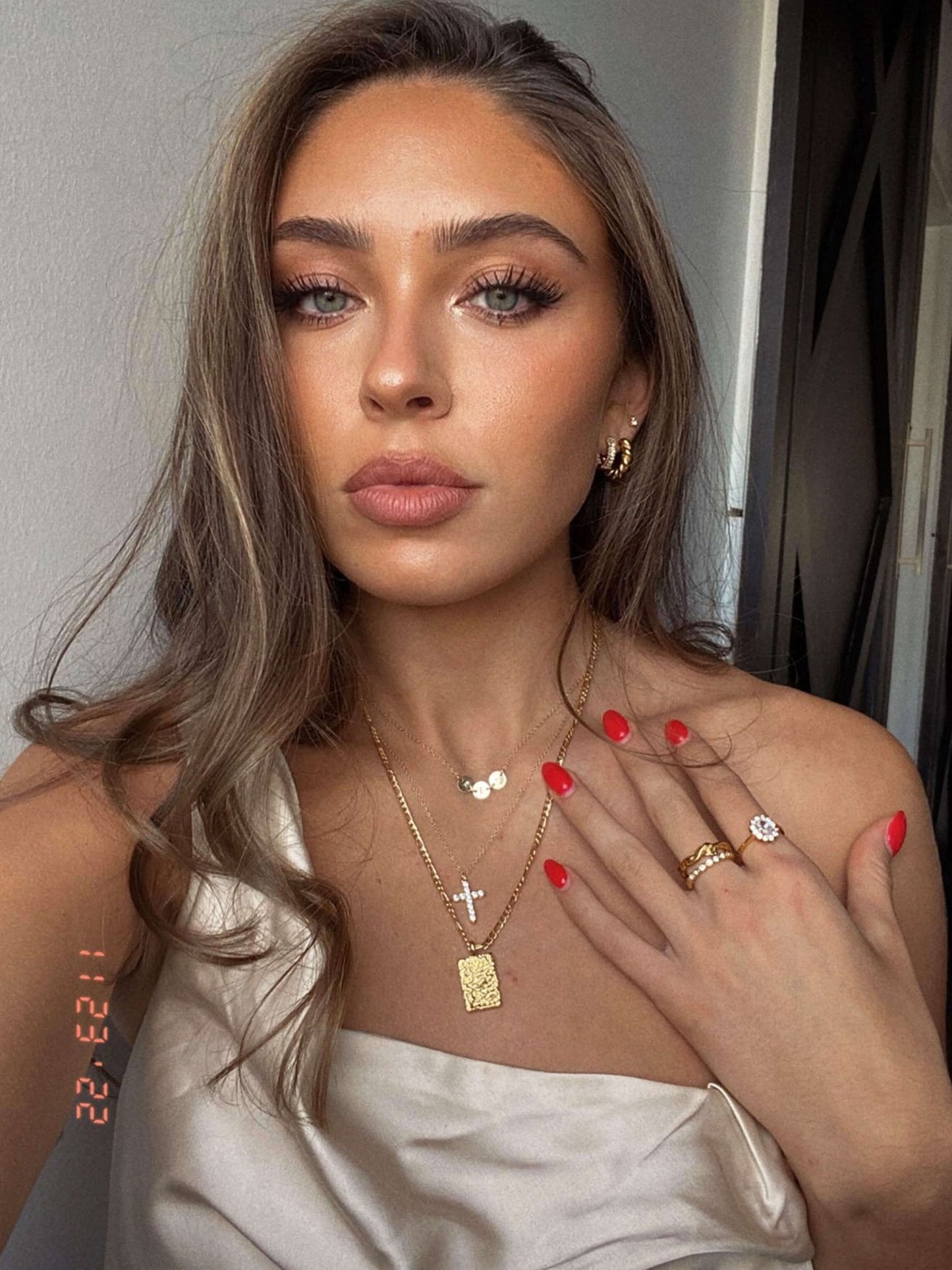 Zirconia Cross Pendant Necklace